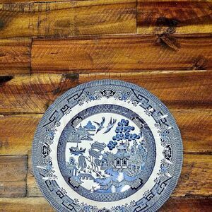 Royal Winton Blue Willow Plate England‎ Vintage Decorative Collector